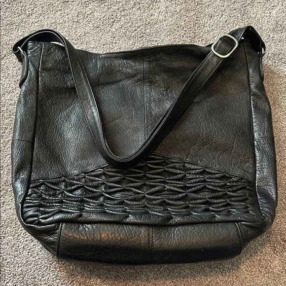 Day & Mood Black Leather Hobo Bag - Picture 9 of 9